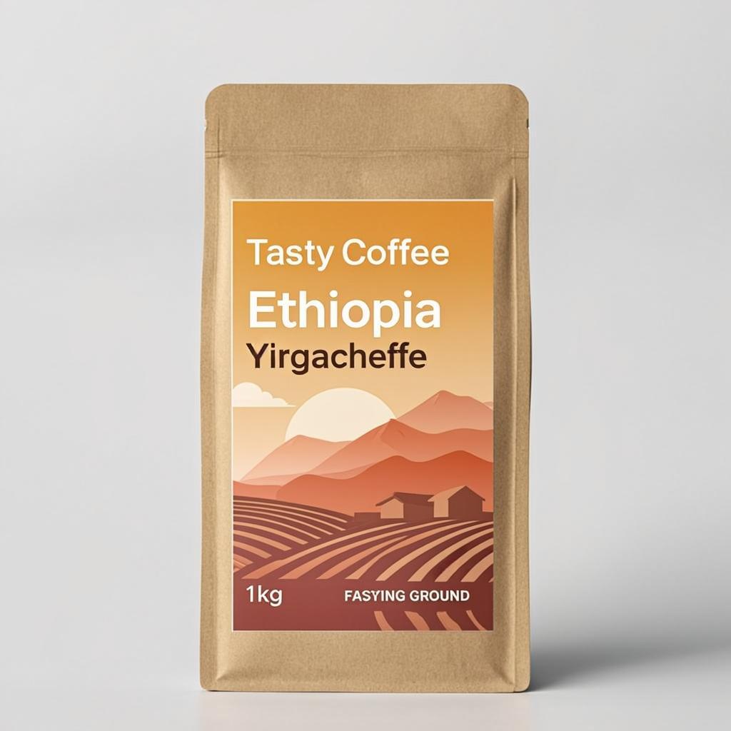 Кофе Tasty Coffee Эфиопия Иргачеффе 1 кг (HoReCa)